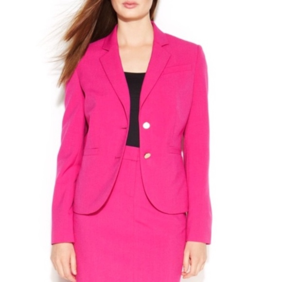 calvin klein pink blazer